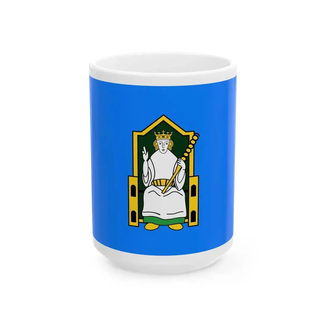 Flag of Mide (Ireland) White Coffee Mug 15oz - Go Mug Yourself