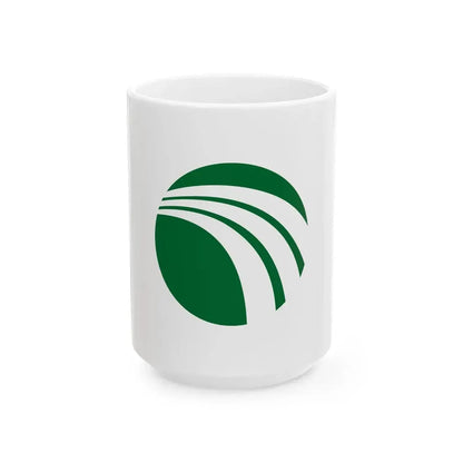Flag of Midori Hiroshima 1975-2004 (Japan) White Coffee Mug 15oz - Go Mug Yourself