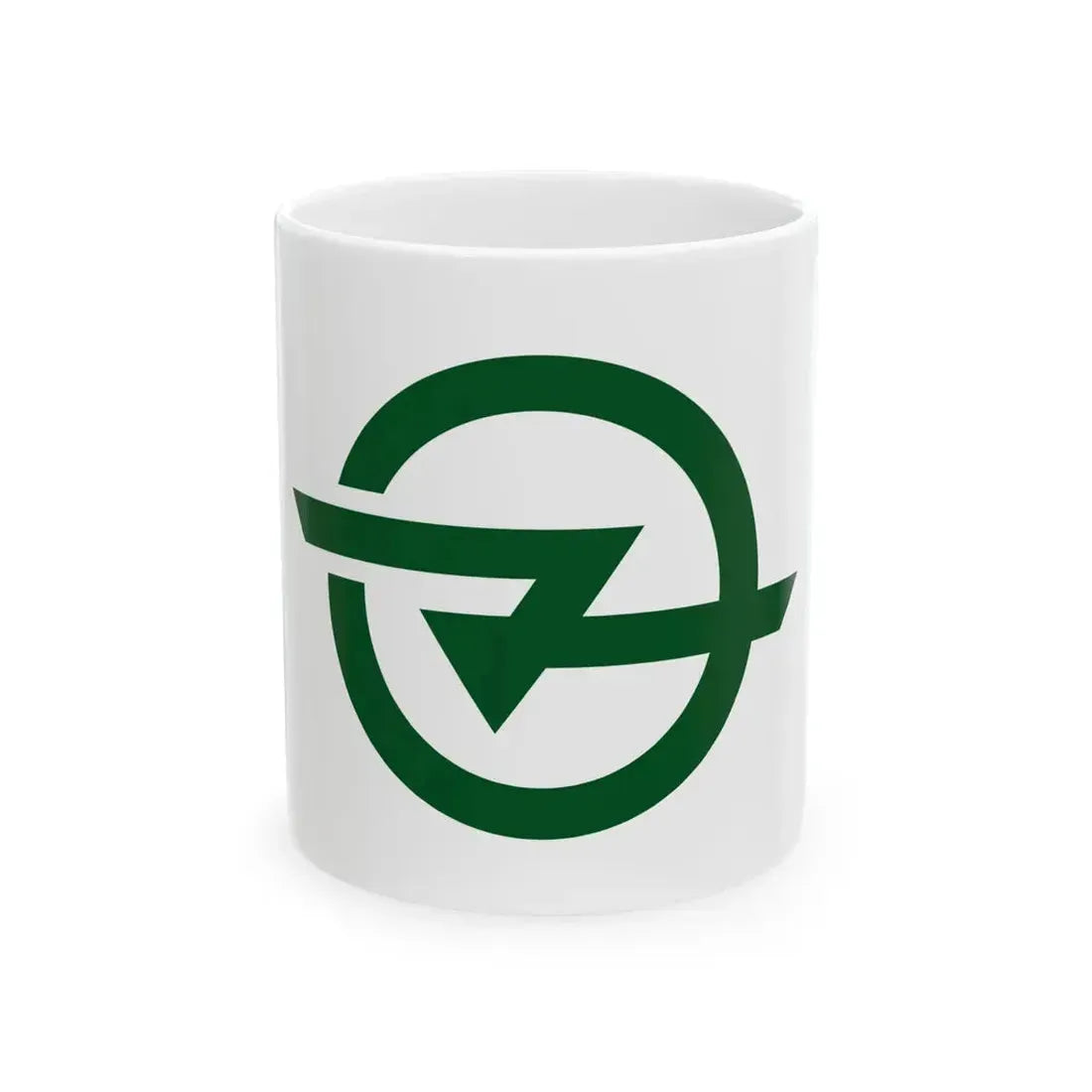 Flag of Midori Hyogo 1957-2005 (Japan) White Coffee Mug 11oz - Go Mug Yourself