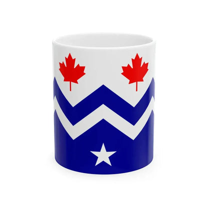 Flag of Midway British Columbia (Canada) White Coffee Mug 11oz - Go Mug Yourself