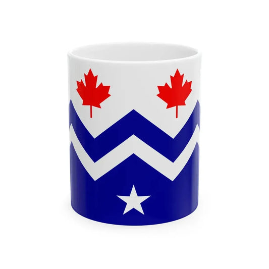 Flag of Midway British Columbia (Canada) White Coffee Mug 11oz - Go Mug Yourself