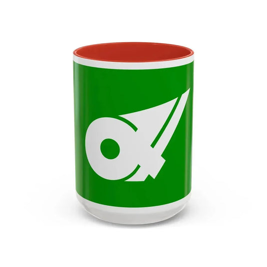 Flag of Mie Prefecture Japan - Accent Coffee Mug 15oz Red - Go Mug Yourself