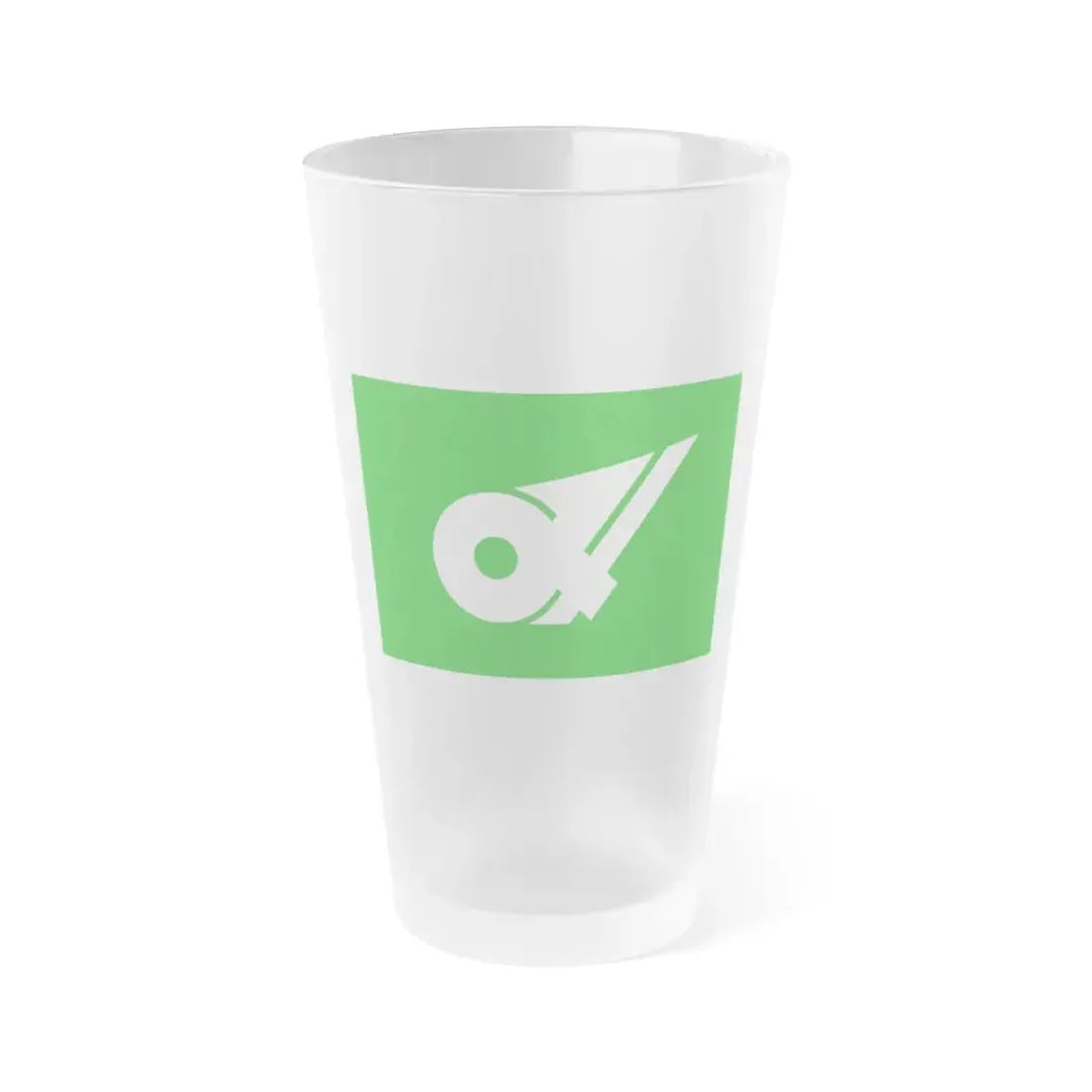 Flag of Mie Prefecture Japan - Frosted Pint Glass 16oz 16oz Frosted - Go Mug Yourself
