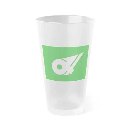 Flag of Mie Prefecture Japan - Frosted Pint Glass 16oz 16oz Frosted - Go Mug Yourself