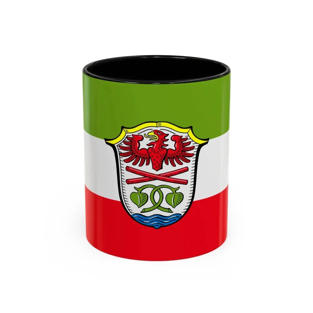 Flag of Miesbach Germany - Accent Coffee Mug 11oz Black - Go Mug Yourself