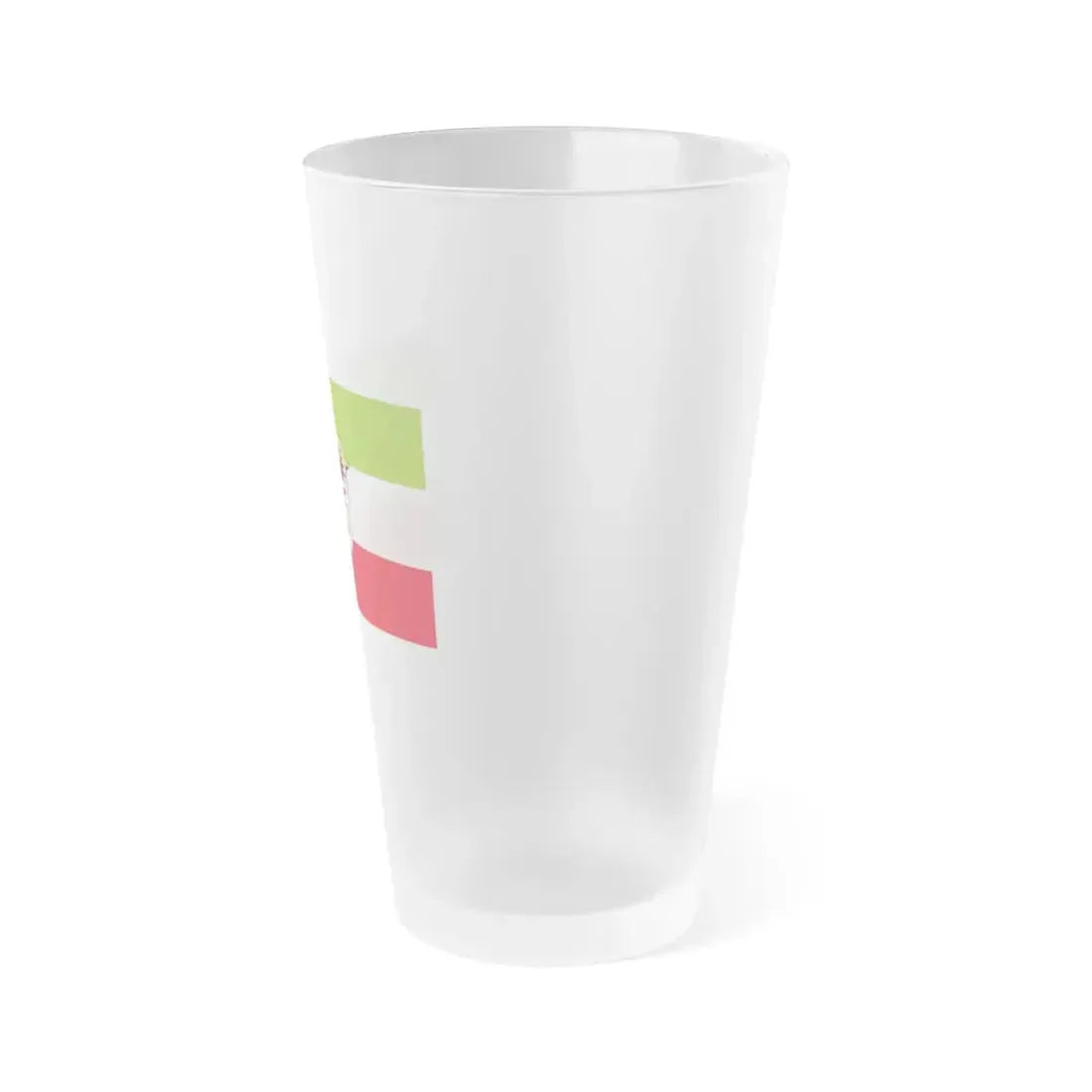 Flag of Miesbach Germany - Frosted Pint Glass 16oz - Go Mug Yourself