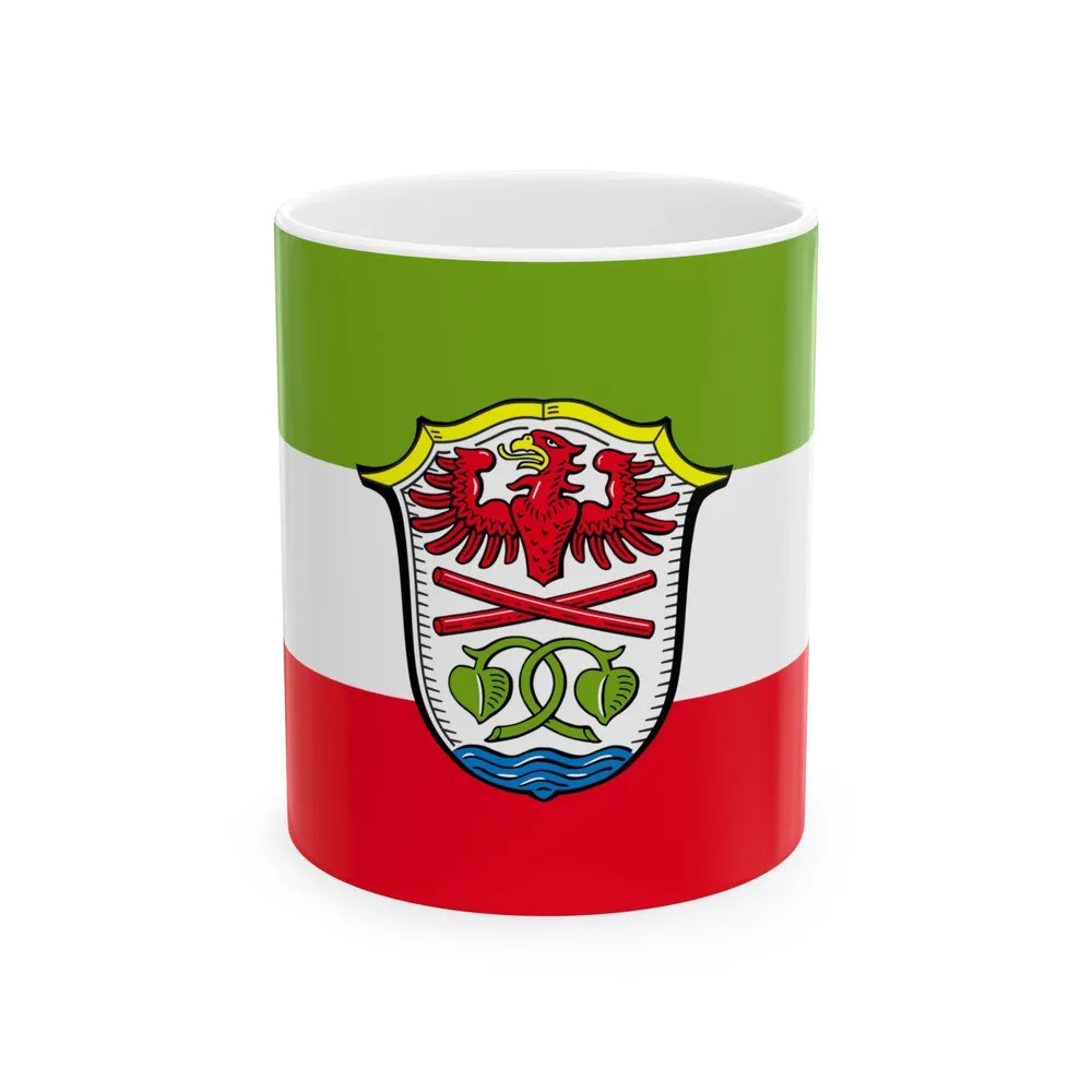 Flag of Miesbach Germany - White Coffee Mug-11oz-Go Mug Yourself