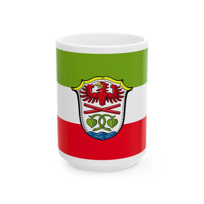 Flag of Miesbach Germany - White Coffee Mug-15oz-Go Mug Yourself