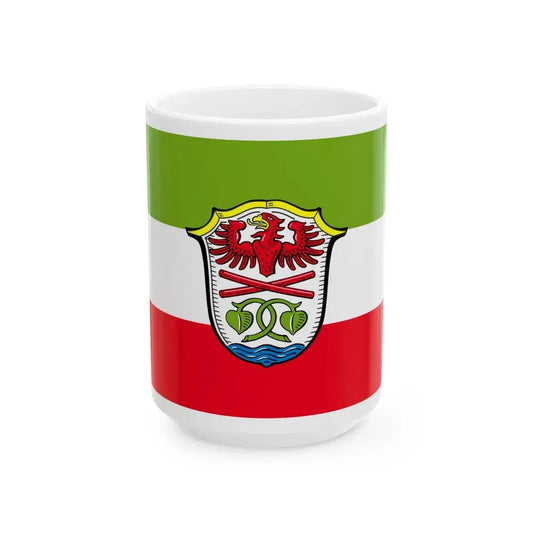 Flag of Miesbach Germany - White Coffee Mug 15oz - Go Mug Yourself