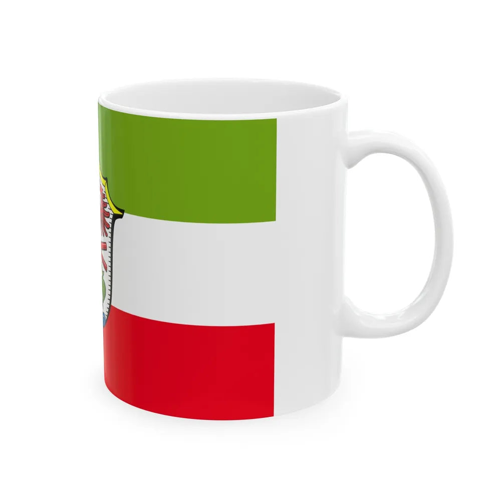 Flag of Miesbach Germany - White Coffee Mug-Go Mug Yourself