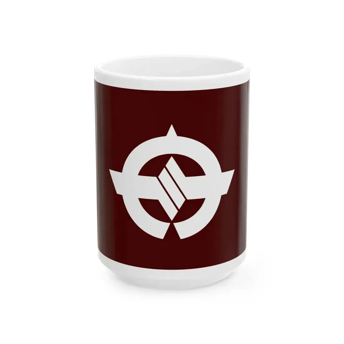 Flag of Mifune Kumamoto (Japan) White Coffee Mug 15oz - Go Mug Yourself