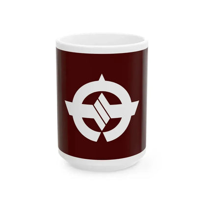 Flag of Mifune Kumamoto (Japan) White Coffee Mug 15oz - Go Mug Yourself