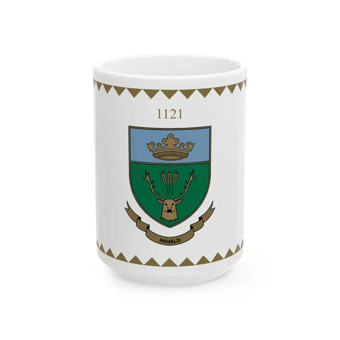 Flag of Mihald (Hungary) White Coffee Mug 15oz - Go Mug Yourself