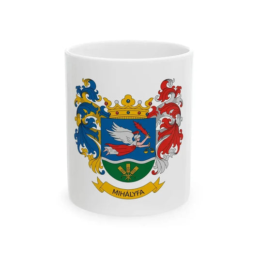 Flag of Mihalyfa (Hungary) White Coffee Mug 11oz - Go Mug Yourself