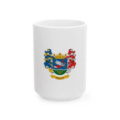 Flag of Mihalyfa vertical (Hungary) White Coffee Mug 15oz - Go Mug Yourself
