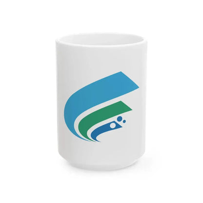 Flag of Mihara Hiroshima (Japan) White Coffee Mug 15oz - Go Mug Yourself