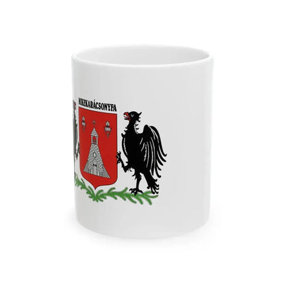 Flag of Mikekaracsonyfa (Hungary) White Coffee Mug 11oz - Go Mug Yourself