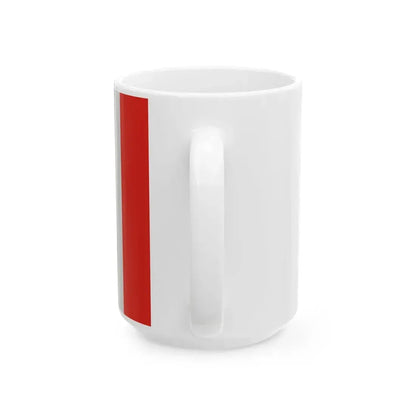 Flag of Mikekaracsonyfa (Hungary) White Coffee Mug - Go Mug Yourself