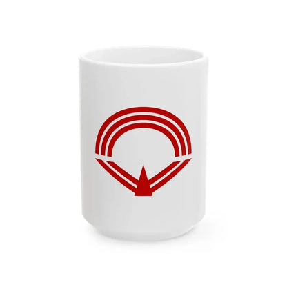 Flag of Miki Kagawa (Japan) White Coffee Mug 15oz - Go Mug Yourself