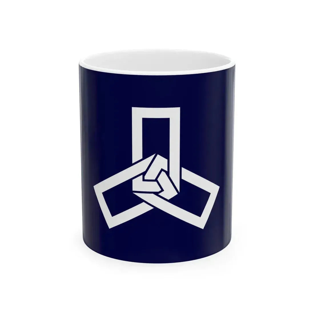 Flag of Mikuni Fukui 1968-2006 (Japan) White Coffee Mug 11oz - Go Mug Yourself