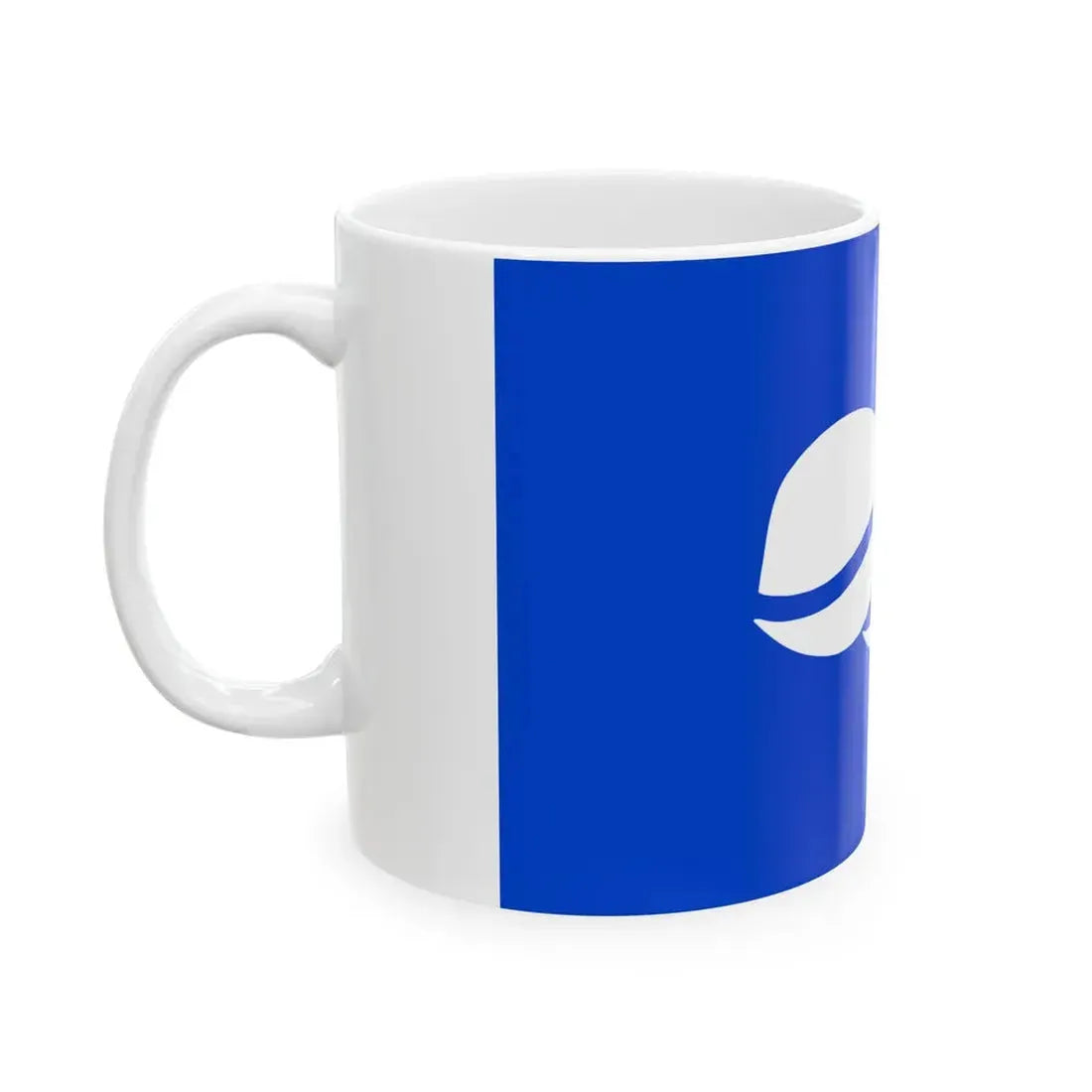 Flag of Mikurajima Tokyo no text (Japan) White Coffee Mug - Go Mug Yourself