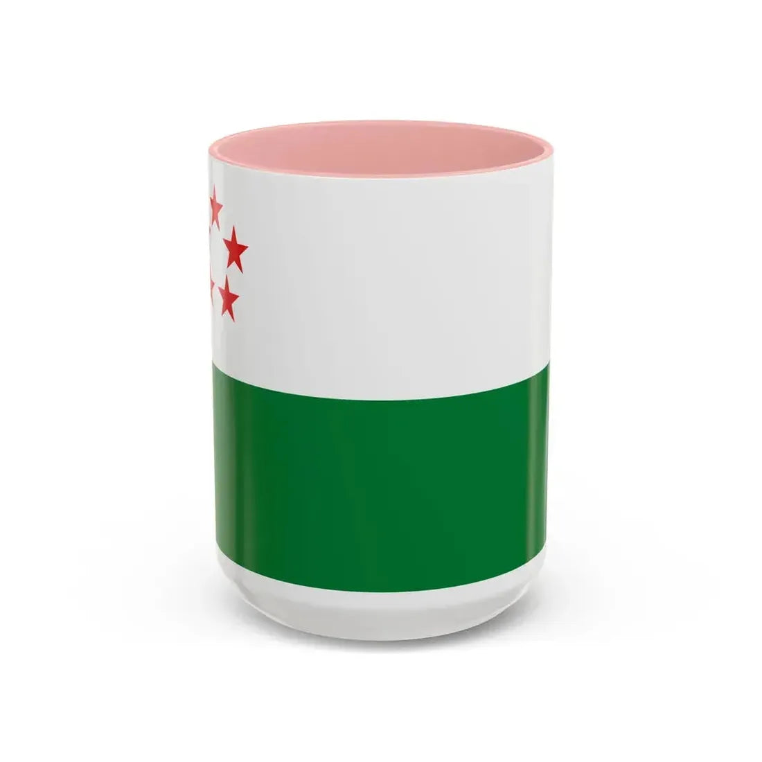 Flag of Milagro Ecuador - Accent Coffee Mug 15oz Pink - Go Mug Yourself
