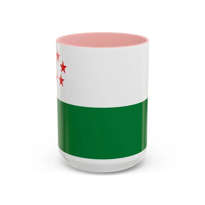 Flag of Milagro Ecuador - Accent Coffee Mug 15oz Pink - Go Mug Yourself