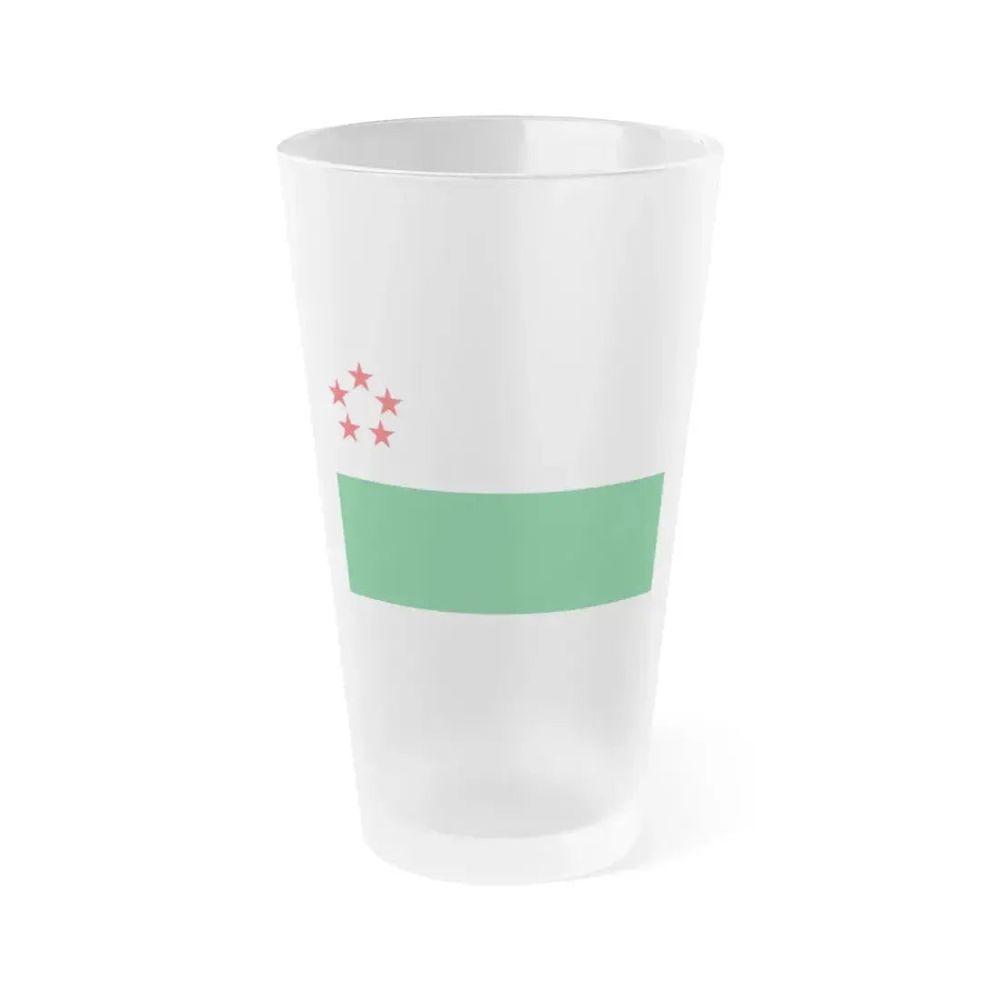 Flag of Milagro Ecuador - Frosted Pint Glass 16oz 16oz Frosted - Go Mug Yourself