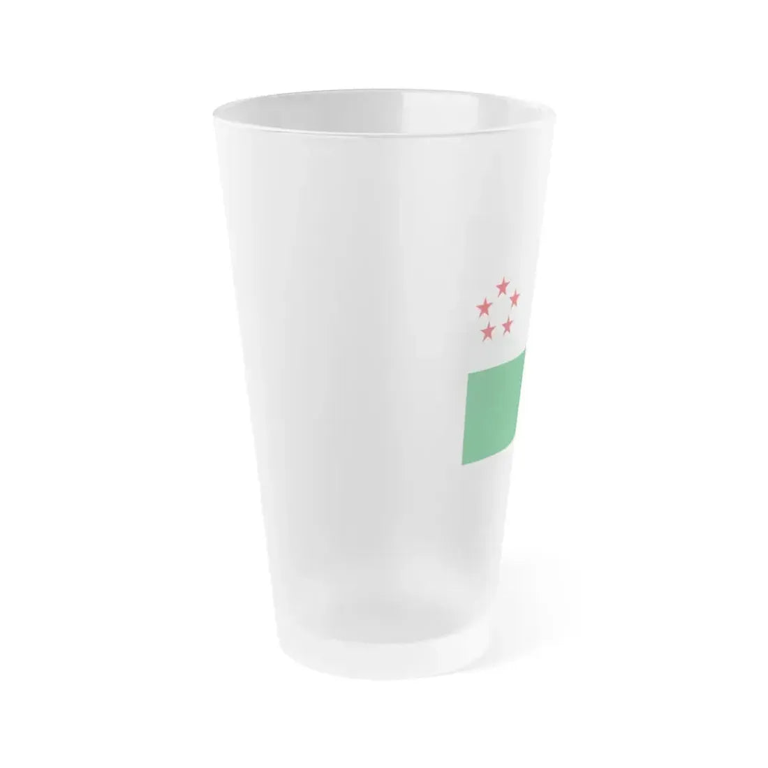 Flag of Milagro Ecuador - Frosted Pint Glass 16oz - Go Mug Yourself