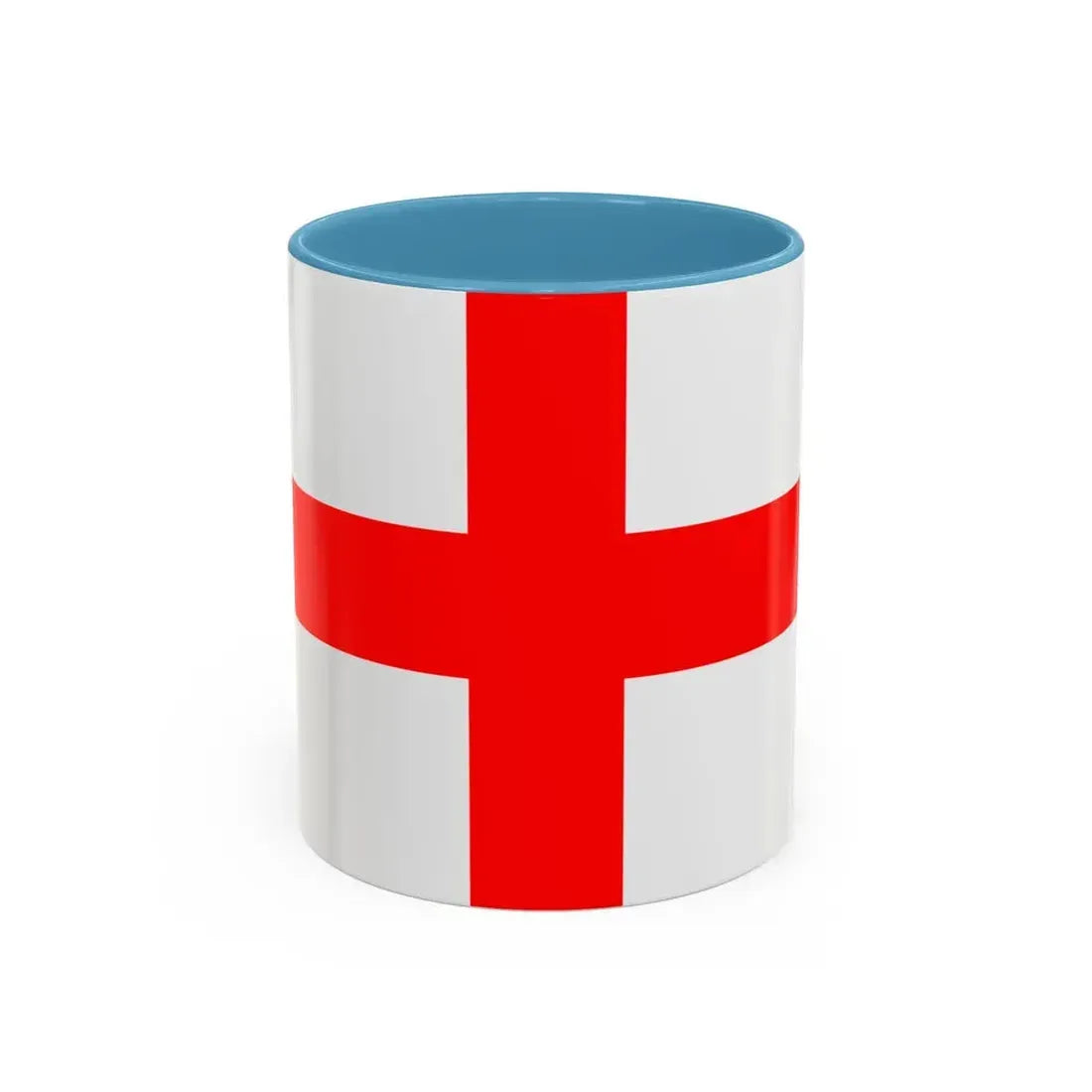 Flag of Milan Italy - Accent Coffee Mug 11oz Light Blue - Go Mug Yourself