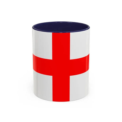 Flag of Milan Italy - Accent Coffee Mug 11oz Navy - Go Mug Yourself