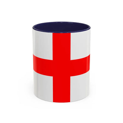Flag of Milan Italy - Accent Coffee Mug 11oz Navy - Go Mug Yourself