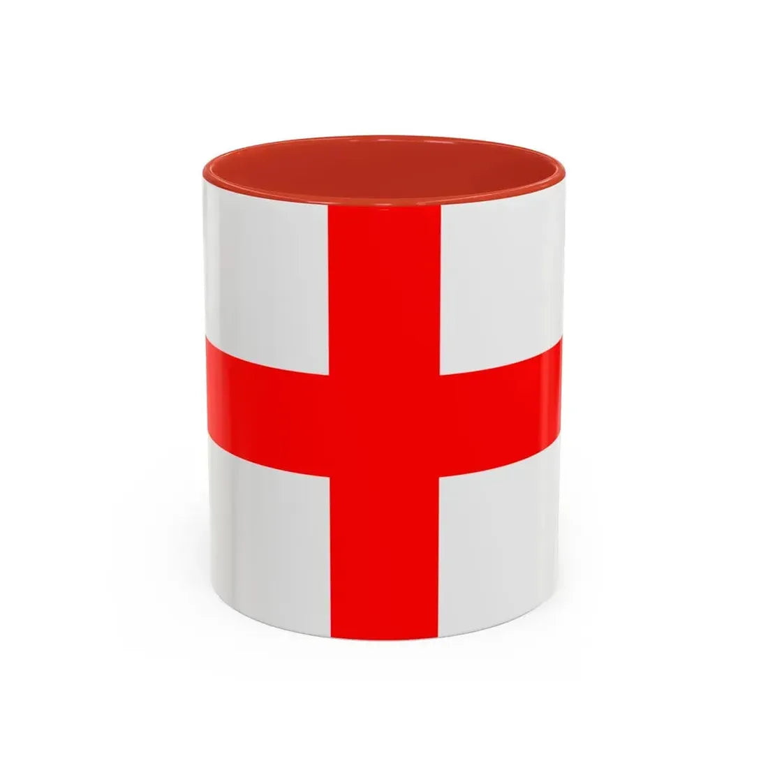 Flag of Milan Italy - Accent Coffee Mug 11oz Red - Go Mug Yourself