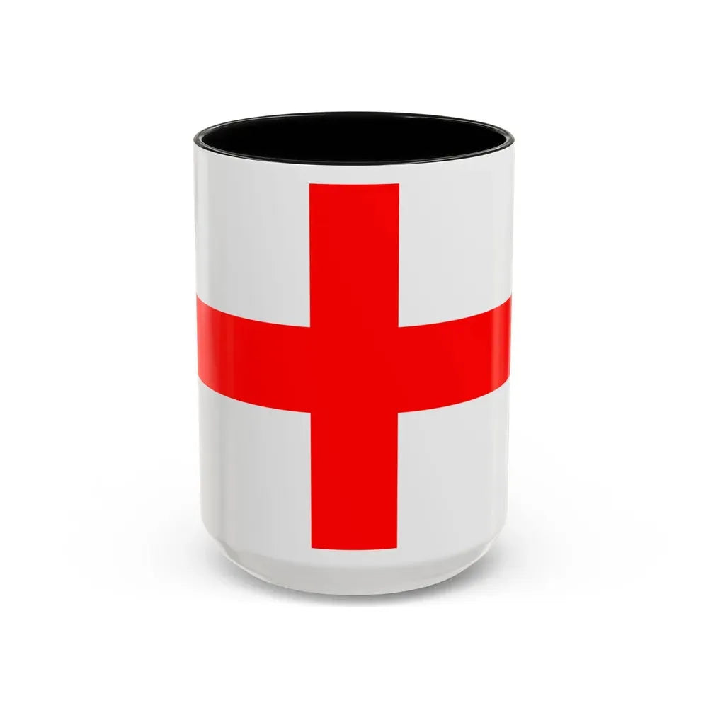 Flag of Milan Italy - Accent Coffee Mug 15oz Black - Go Mug Yourself