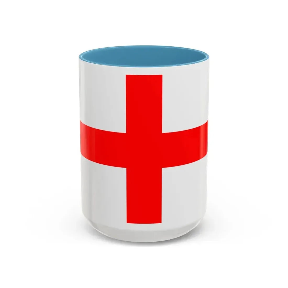 Flag of Milan Italy - Accent Coffee Mug 15oz Light Blue - Go Mug Yourself