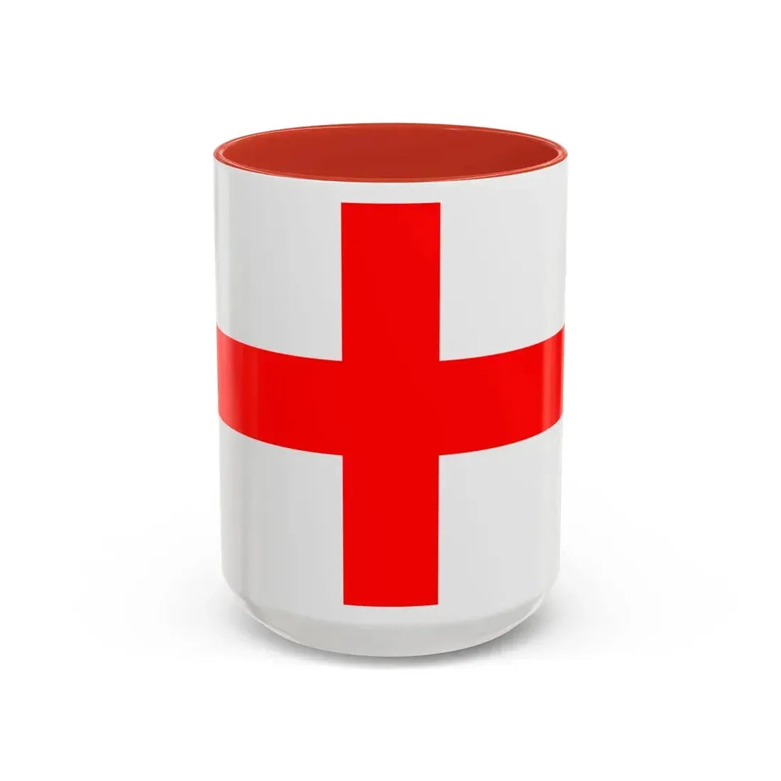 Flag of Milan Italy - Accent Coffee Mug 15oz Red - Go Mug Yourself