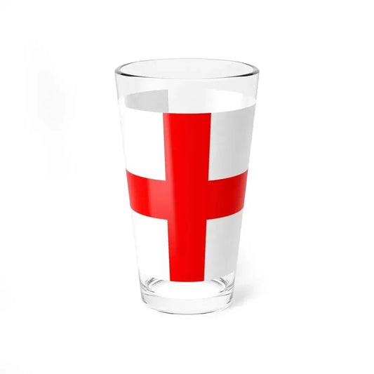 Flag of Milan Italy - Pint Glass 16oz 16oz - Go Mug Yourself