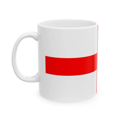 Flag of Milan Italy - White Coffee Mug-Go Mug Yourself