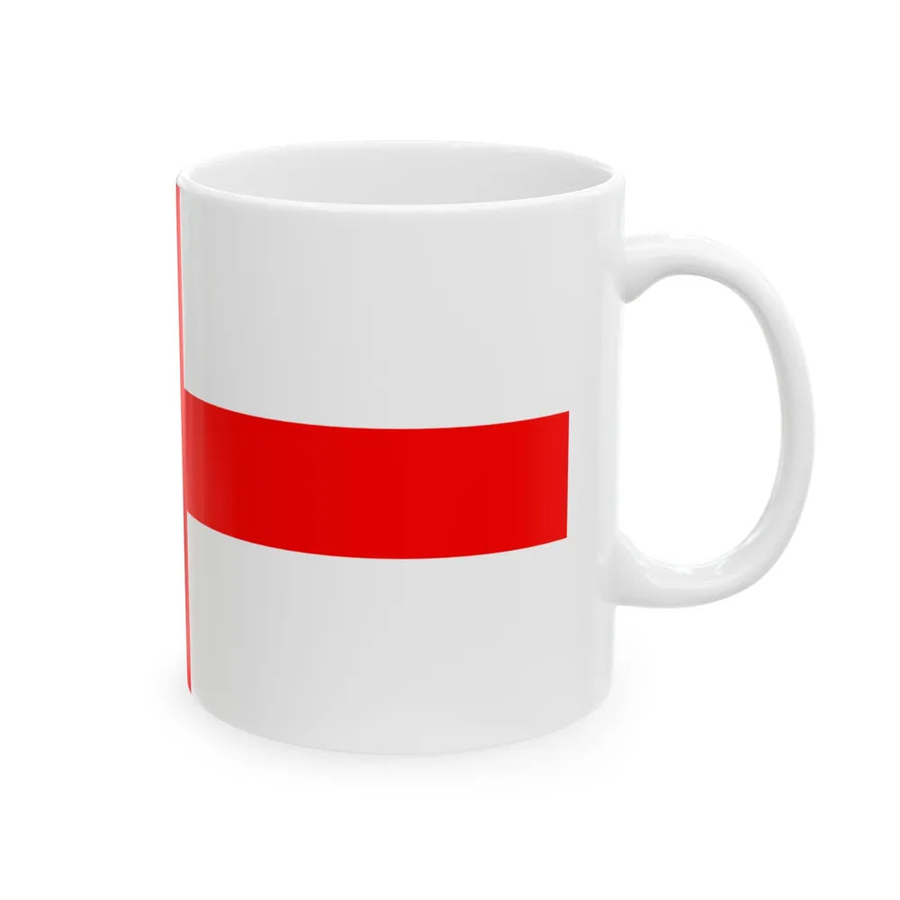 Flag of Milan Italy - White Coffee Mug-Go Mug Yourself