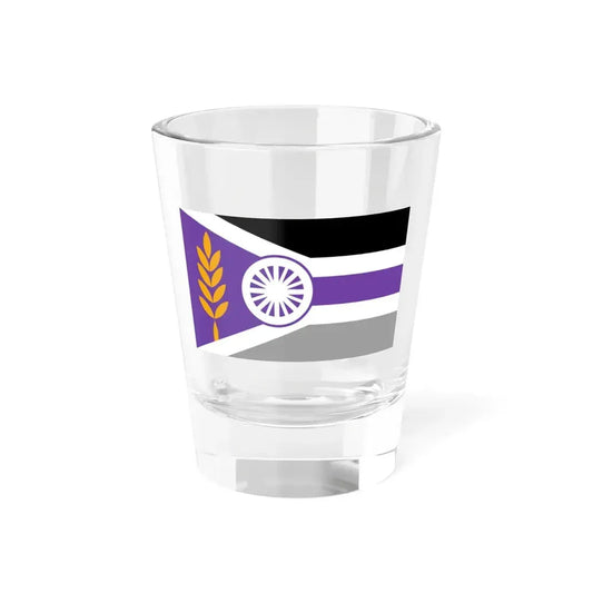 Flag of Milford Nebraska (United States) Shot Glass 1.5oz 1.5oz - Go Mug Yourself