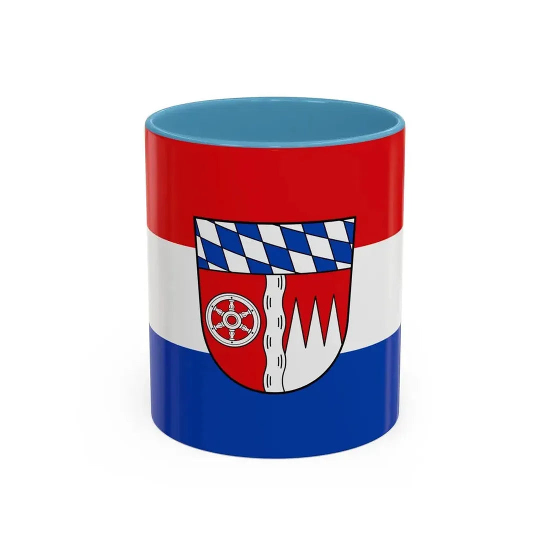 Flag of Miltenberg Germany - Accent Coffee Mug 11oz Light Blue - Go Mug Yourself