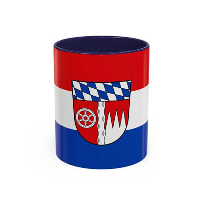 Flag of Miltenberg Germany - Accent Coffee Mug 11oz Navy - Go Mug Yourself