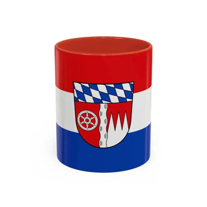 Flag of Miltenberg Germany - Accent Coffee Mug 11oz Red - Go Mug Yourself