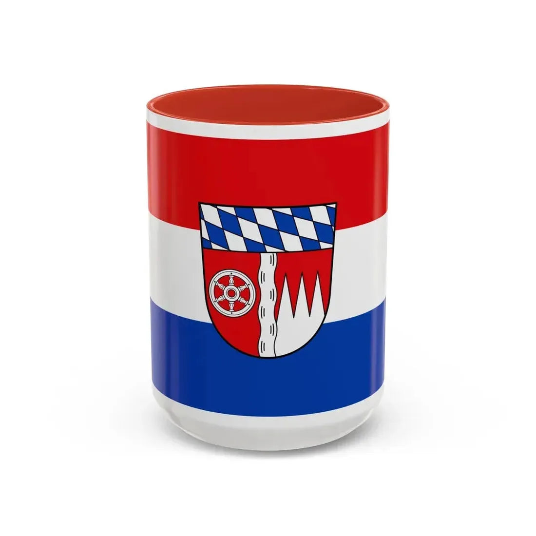 Flag of Miltenberg Germany - Accent Coffee Mug 15oz Red - Go Mug Yourself