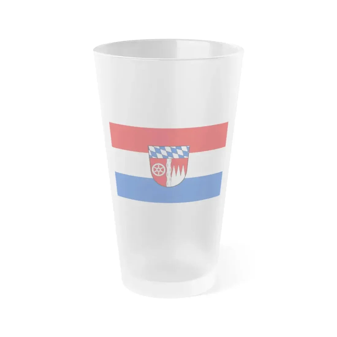 Flag of Miltenberg Germany - Frosted Pint Glass 16oz 16oz Frosted - Go Mug Yourself