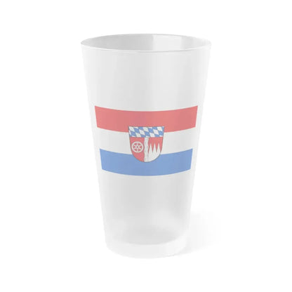Flag of Miltenberg Germany - Frosted Pint Glass 16oz 16oz Frosted - Go Mug Yourself