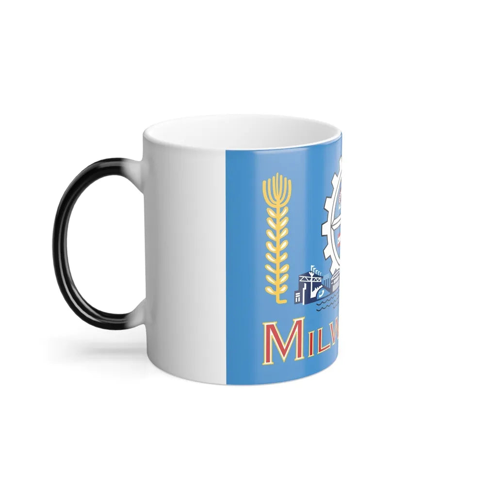 Flag of Milwaukee, Wisconsin - Color Changing Coffee Mug-Go Mug Yourself