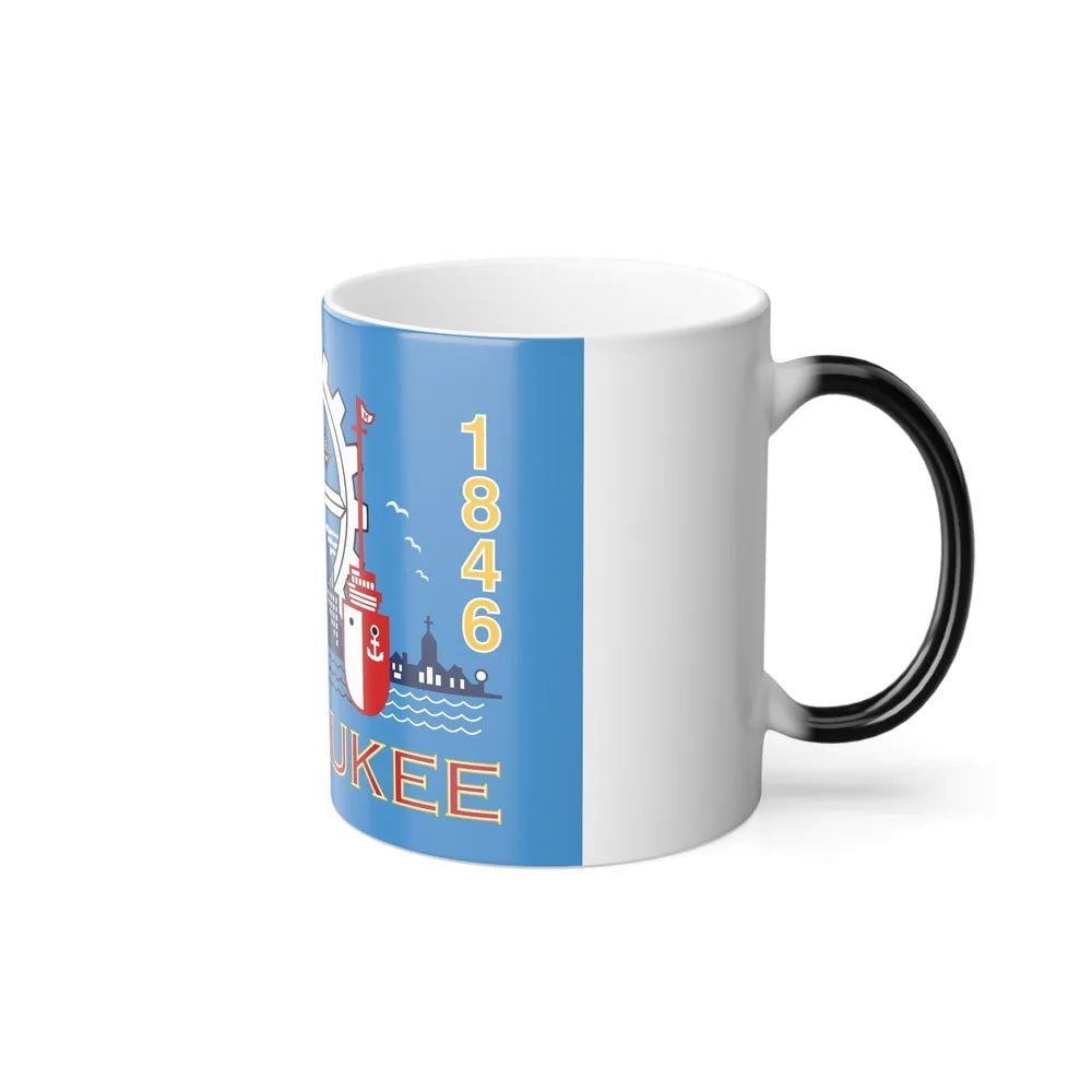 Flag of Milwaukee, Wisconsin - Color Changing Coffee Mug-Go Mug Yourself