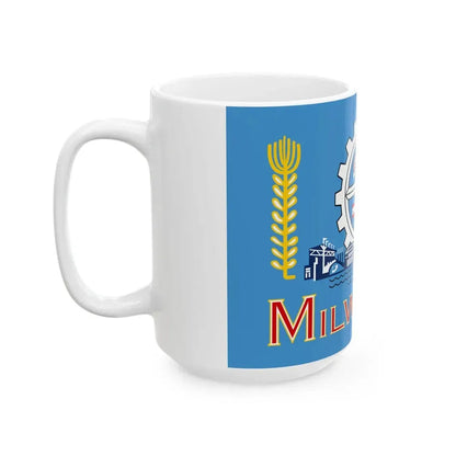 Flag of Milwaukee Wisconsin (United States) White Coffee Mug - Go Mug Yourself
