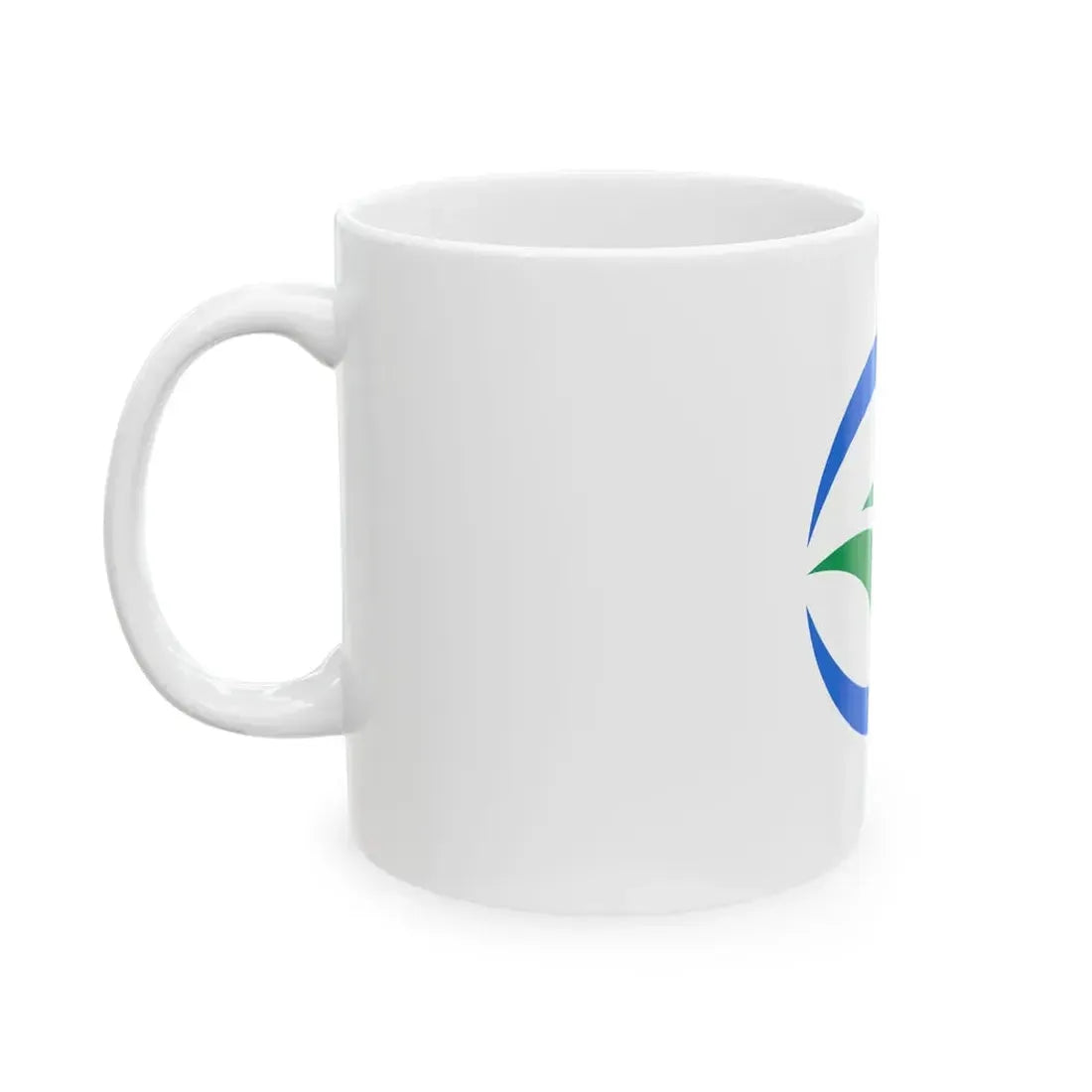 Flag of Mima Tokushima no text (Japan) White Coffee Mug - Go Mug Yourself